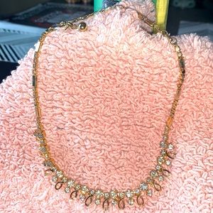 Vintage Emmons Gold Tone Metal Looping Choker Necklace